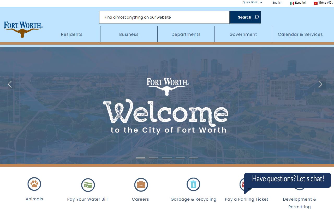 City of Fort Worth website - Fort Worth Divorce Records