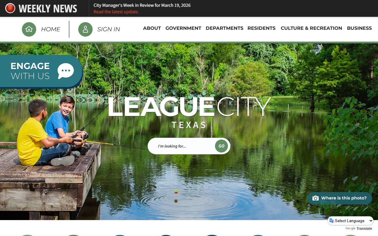 City of League City homepage - League City divorce records