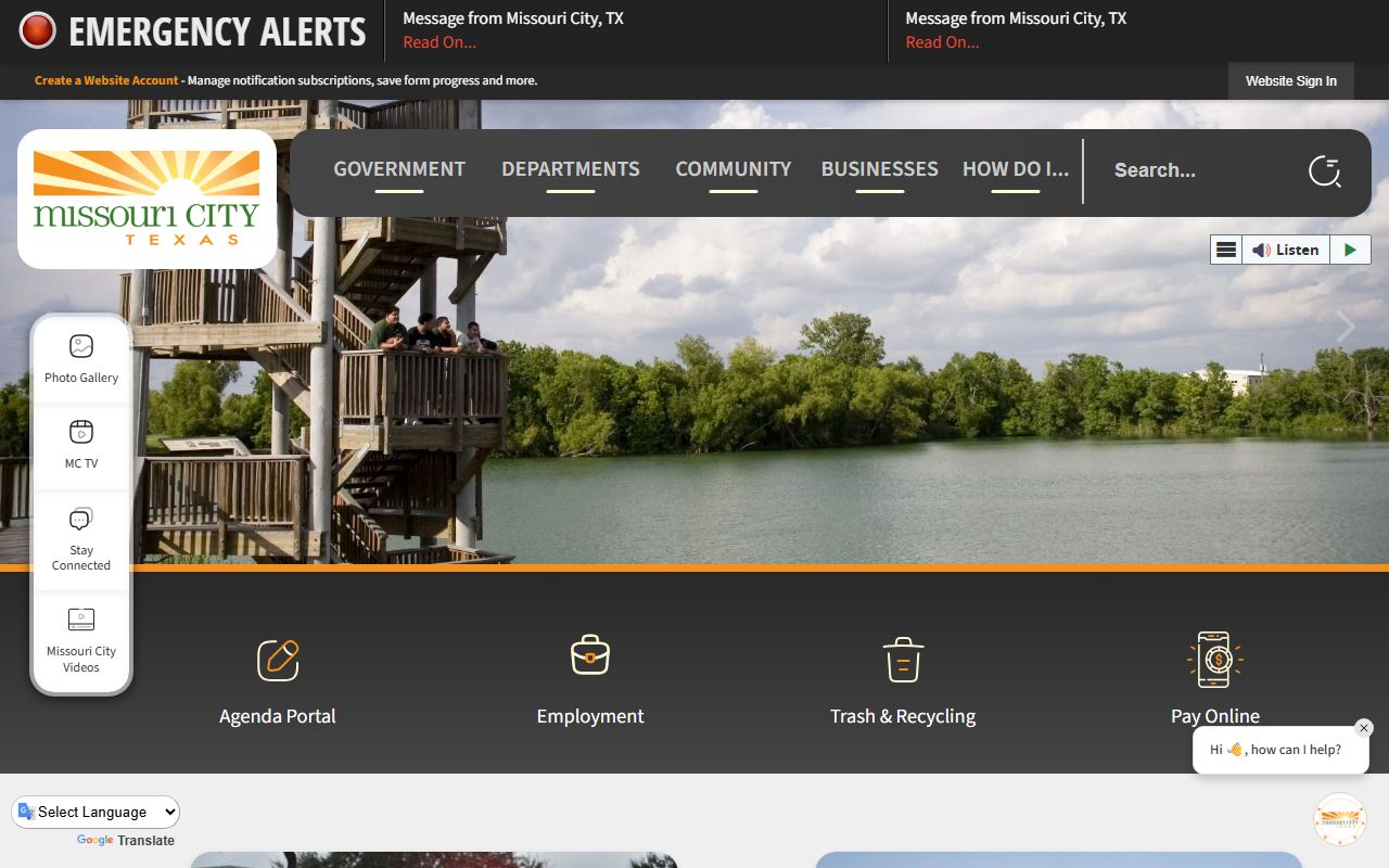 City of Missouri City homepage - Missouri City Texas divorce records