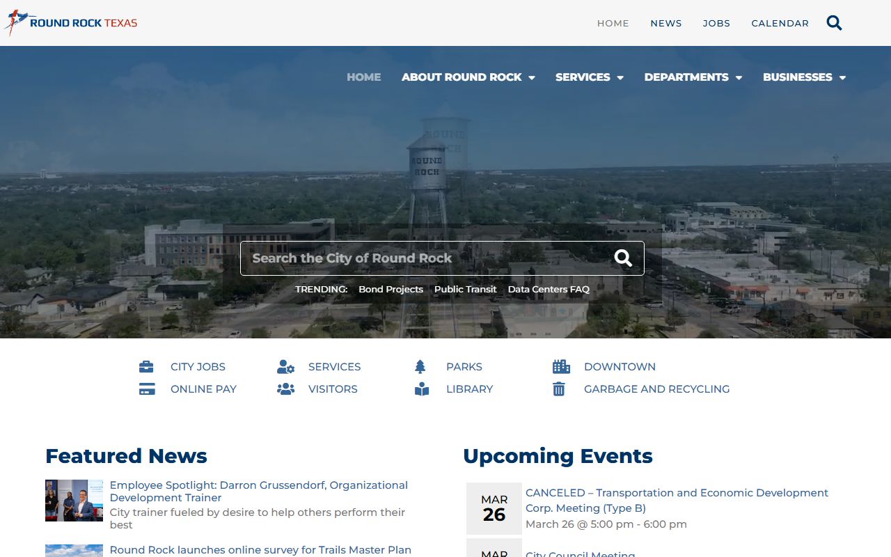 City of Round Rock homepage - Round Rock Texas divorce records