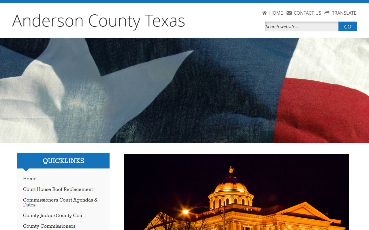 Anderson County divorce records - county homepage