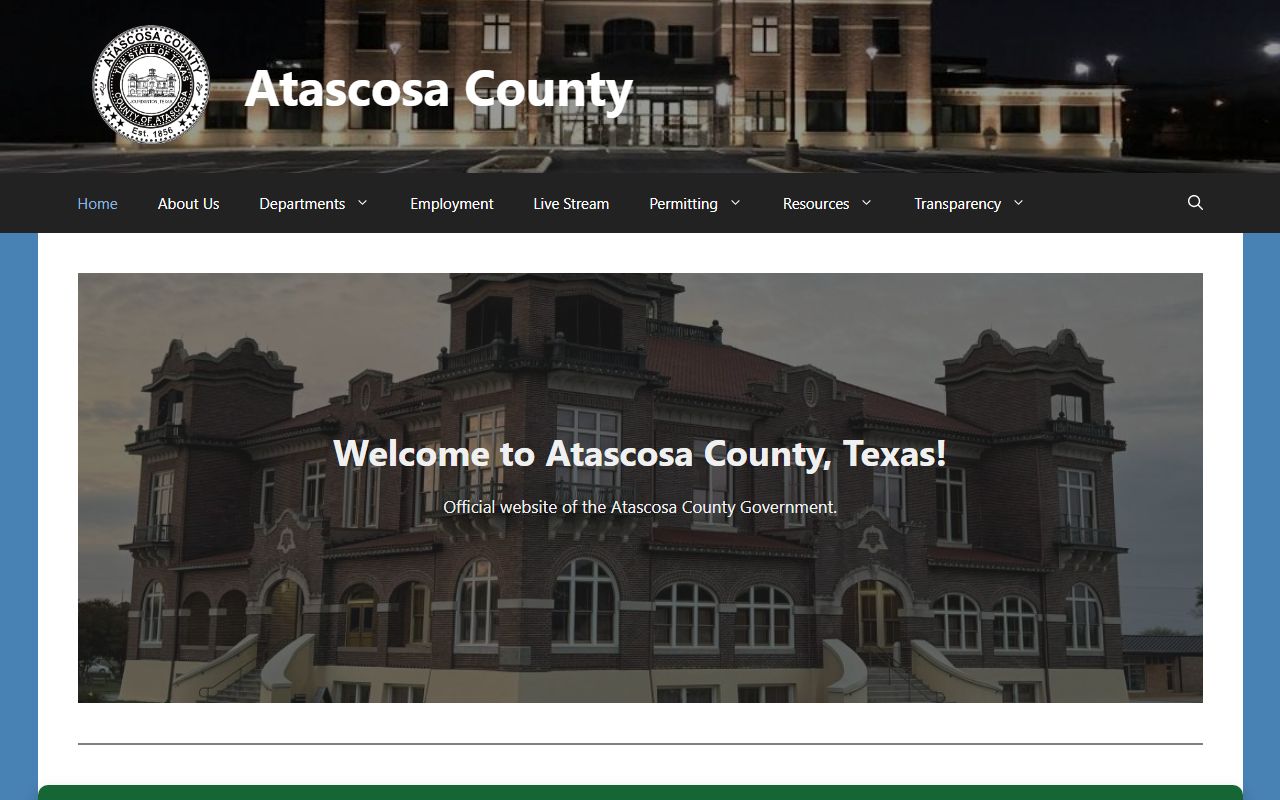 Atascosa County divorce records - county homepage
