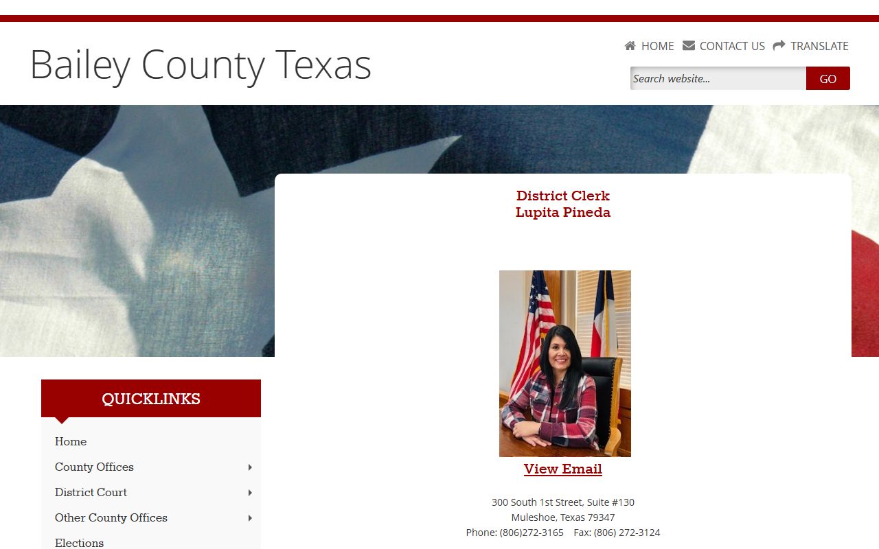 Bailey County divorce records - District Clerk office