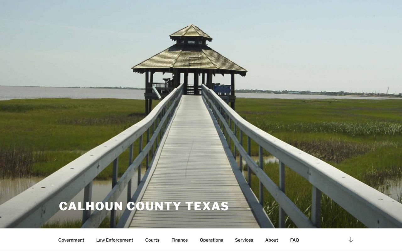 Calhoun County official website for county services and divorce records information