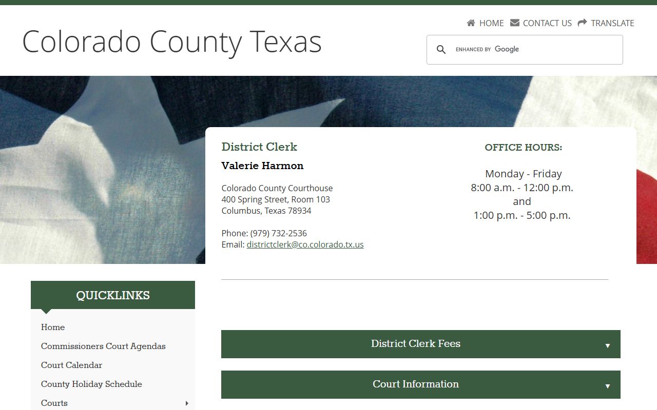 Colorado County divorce records