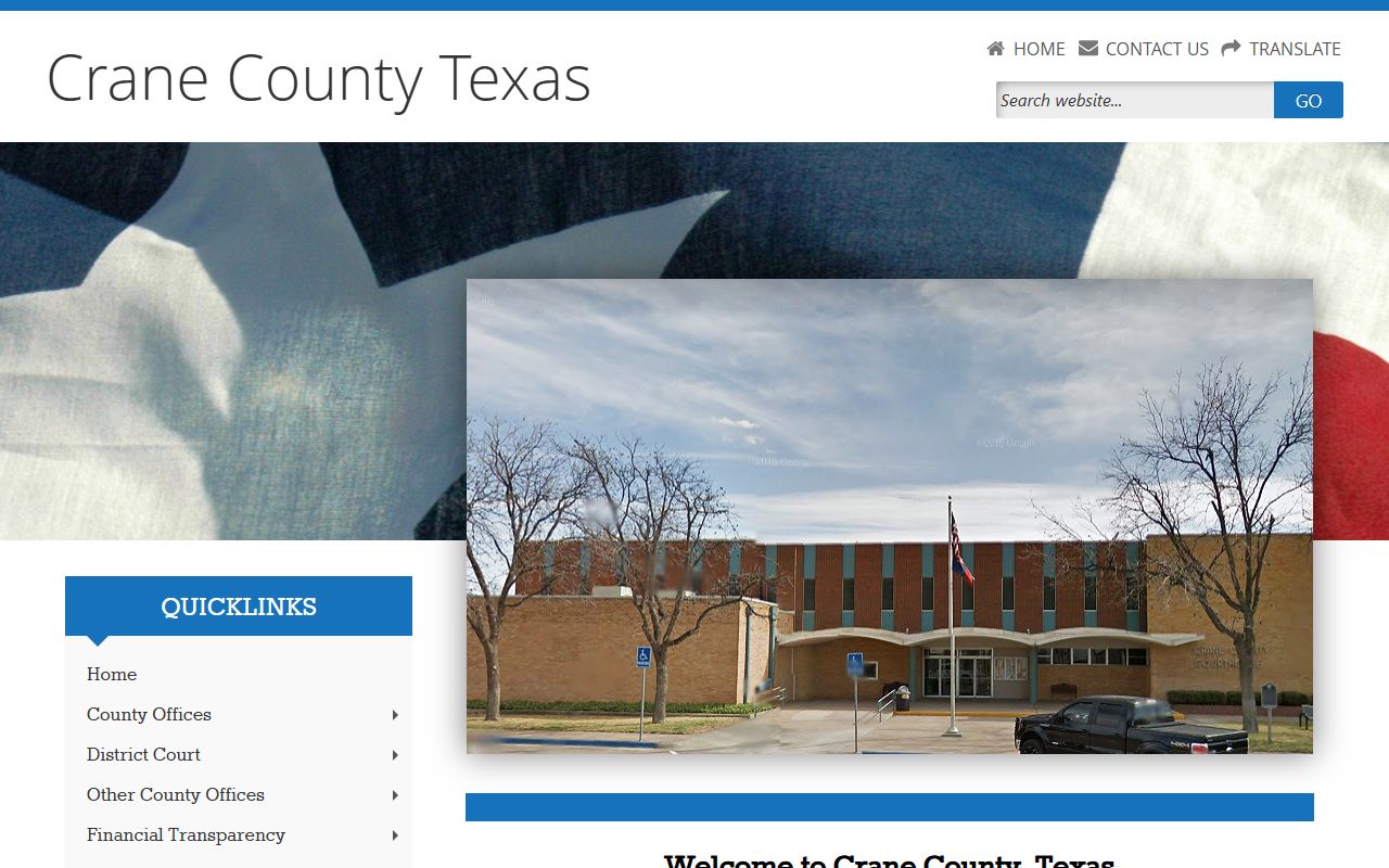 Crane County Texas website for divorce records access