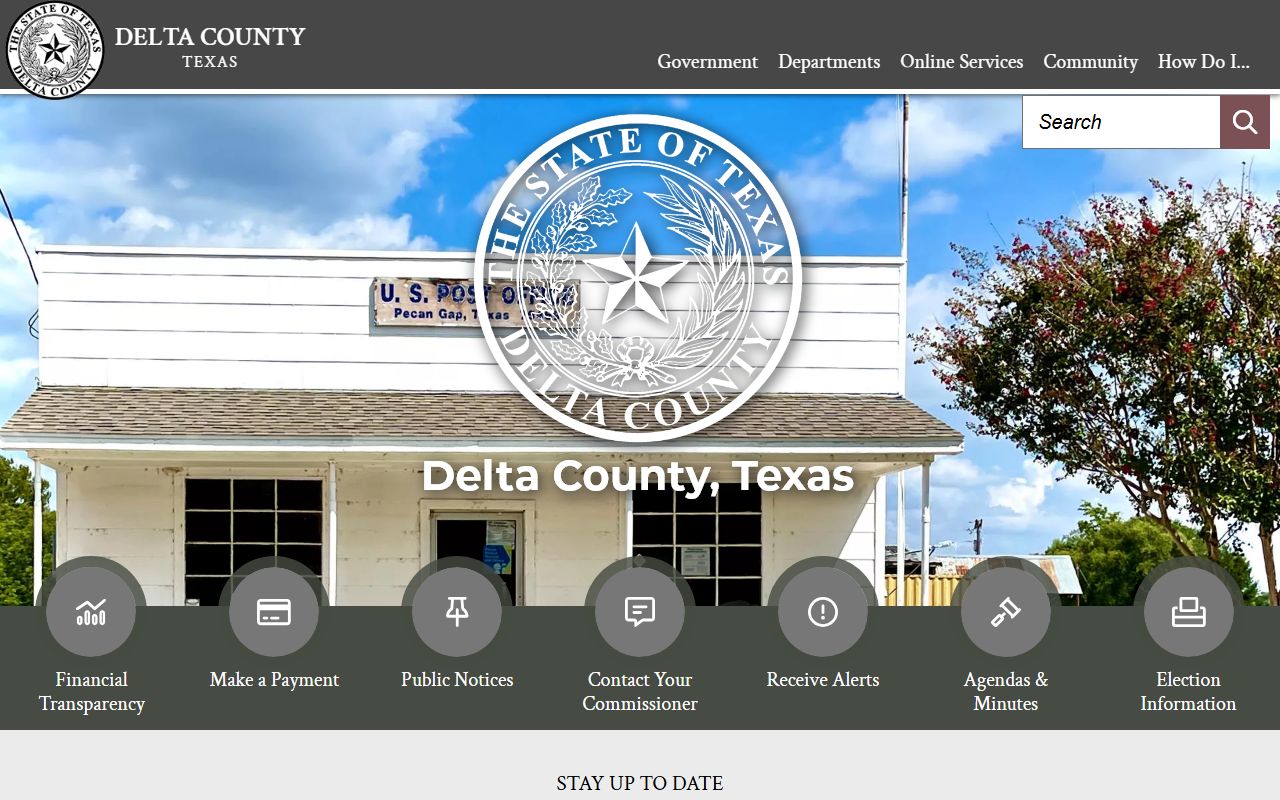 Delta County Texas website for divorce records and county court access