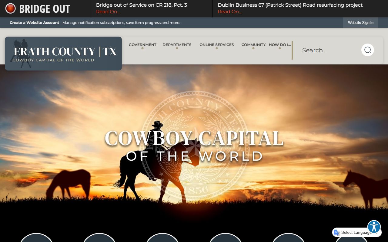 Erath County divorce records