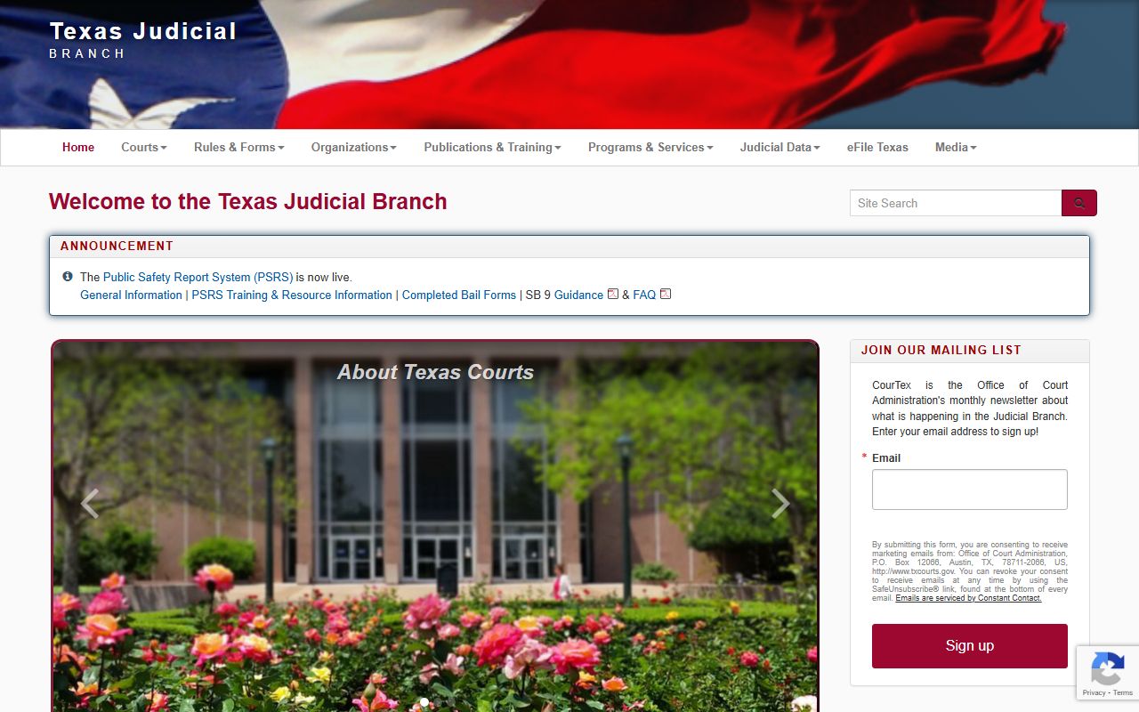 Texas Judicial Branch divorce records search